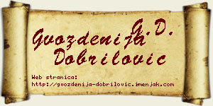 Gvozdenija Dobrilović vizit kartica
